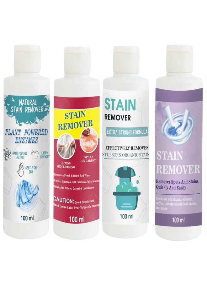 مجموعة مزيلات البقع من توفوس: مزيل بقع القمصان، والأحمر، والدمى، والبنفسجي | محلول تنظيف متعدد الأسطح للملابس والأقمشة والمفروشات (100 غرام لكل عبوة) - Image 1